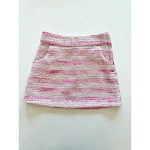 Janie and Jack Posh Posy 3 Boucle Tweed Pink Sparkle Skirt